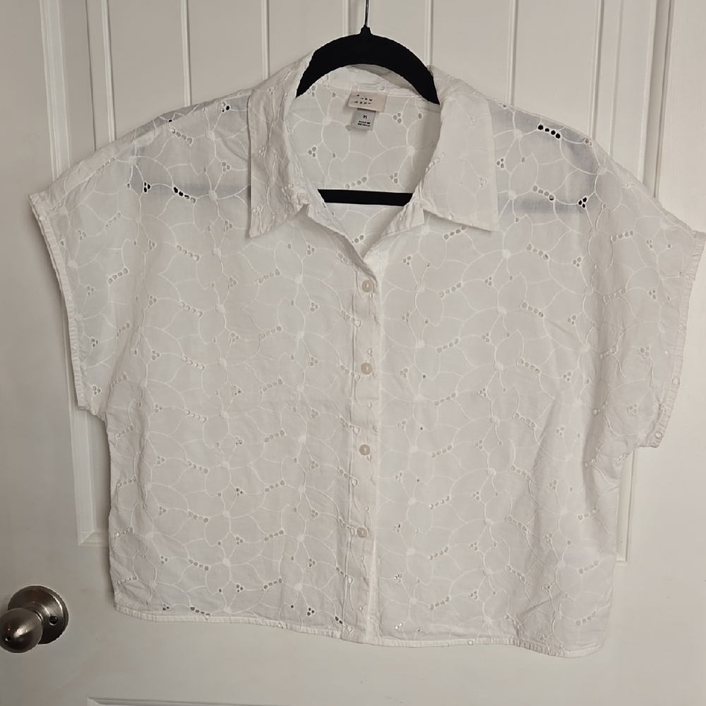 a new day White Button Down Shirt